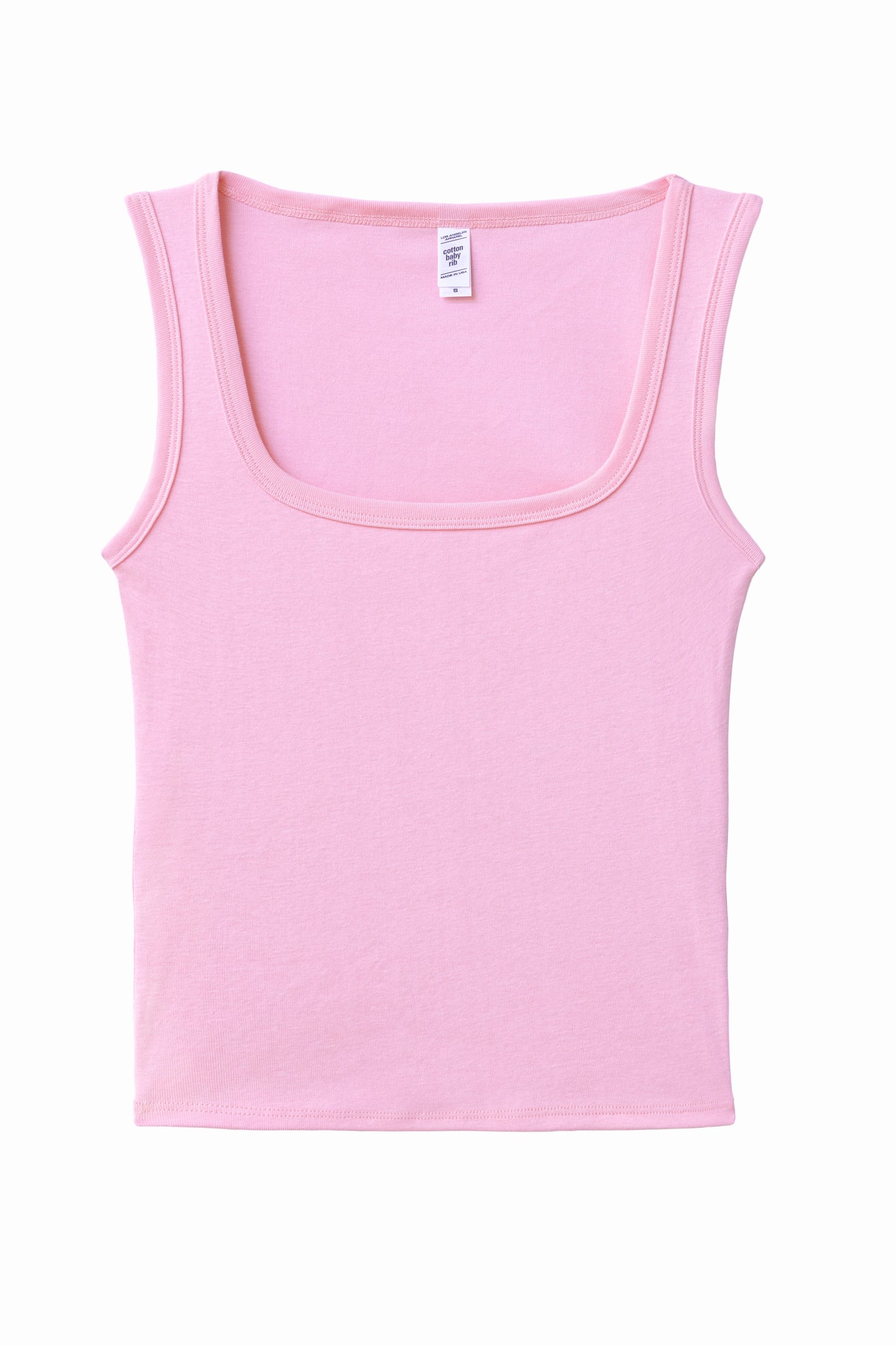 43055 - Baby Rib Square Neck Tank Top