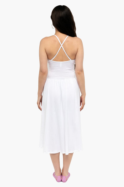 43208X - Baby Rib Cross Back Midi Dress