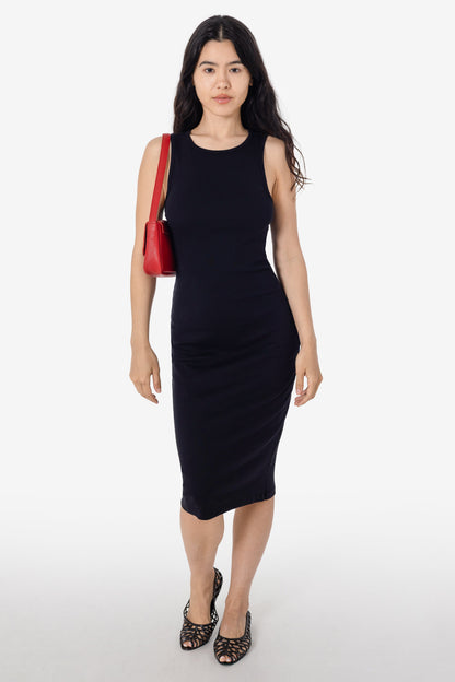 43240GD - Manantial Baby Rib Midi Dress