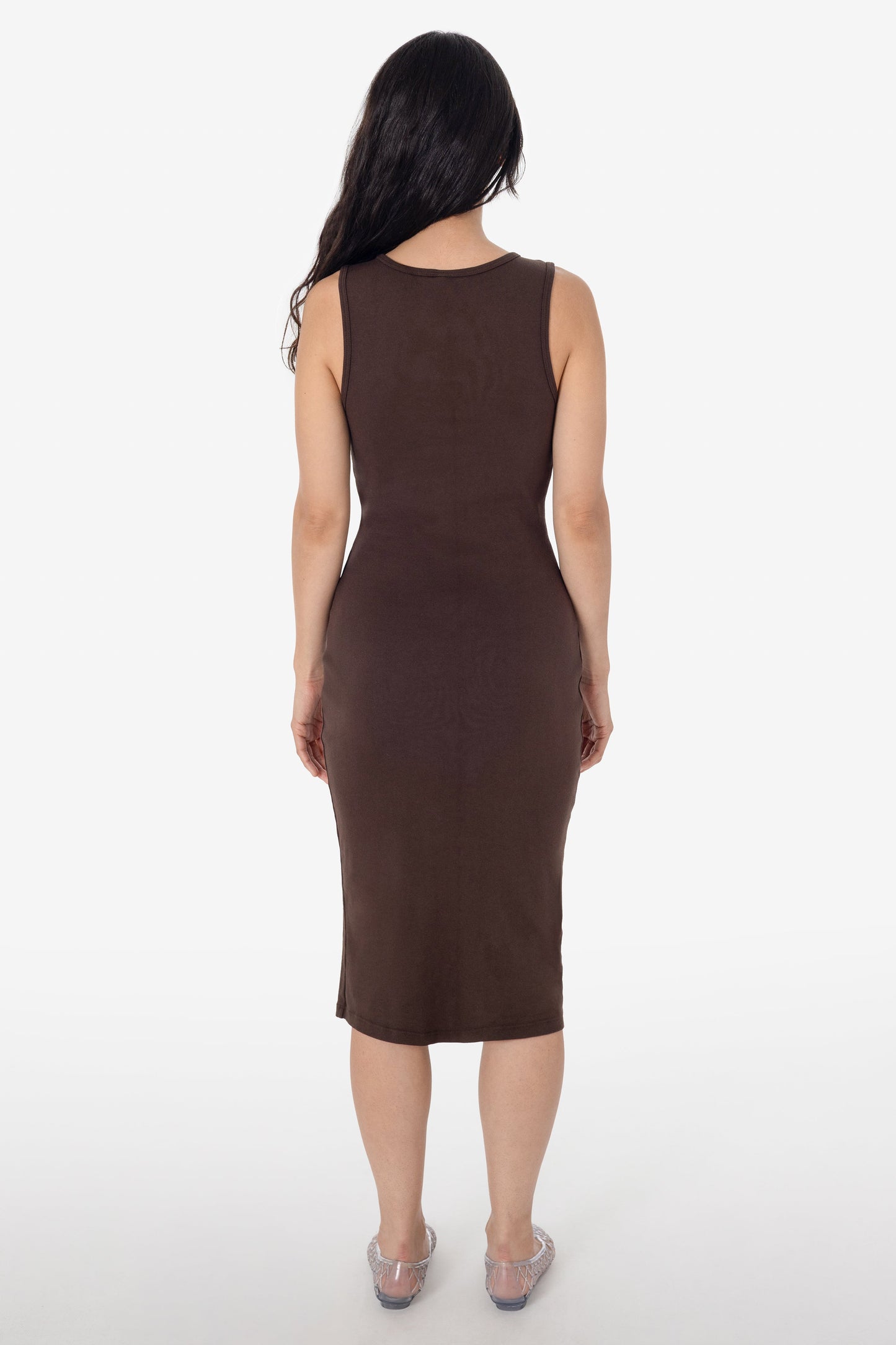 43240GD - Manantial Baby Rib Midi Dress