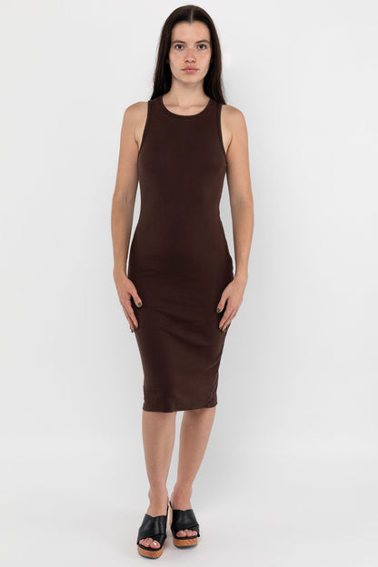 43240GD - Manantial Baby Rib Midi Dress