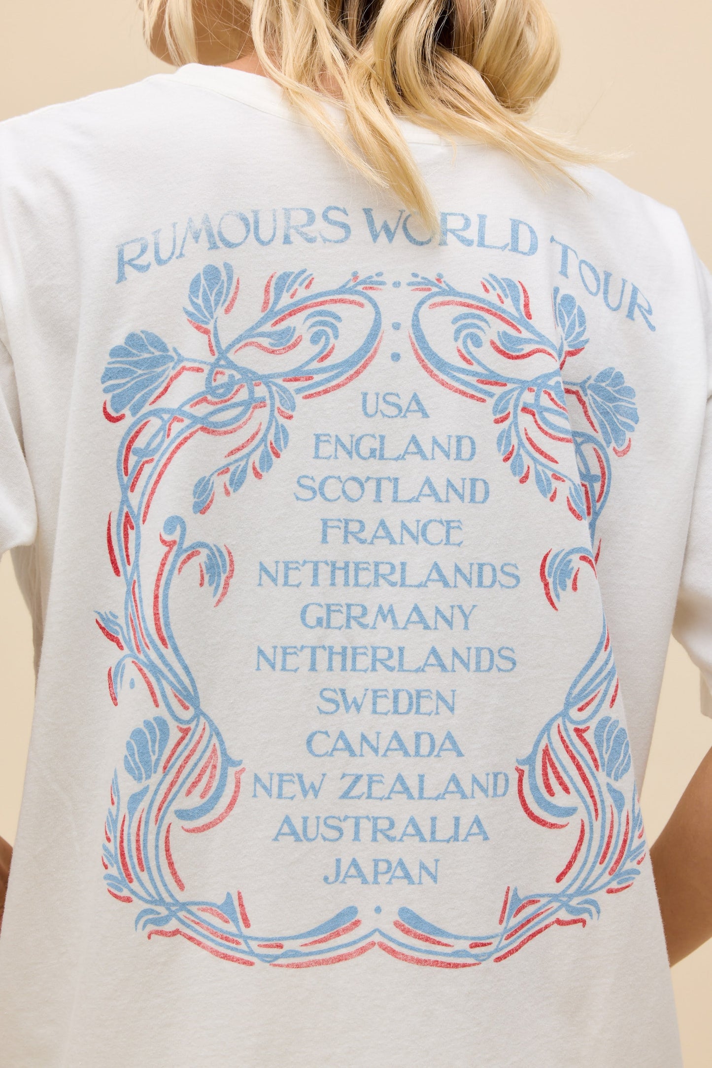 fleetwood mac world tour '77 merch tee