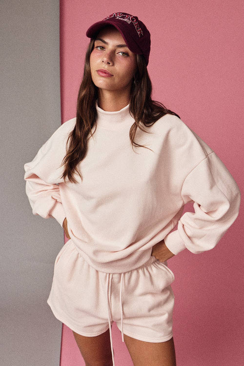 mockneck sweatshirt
