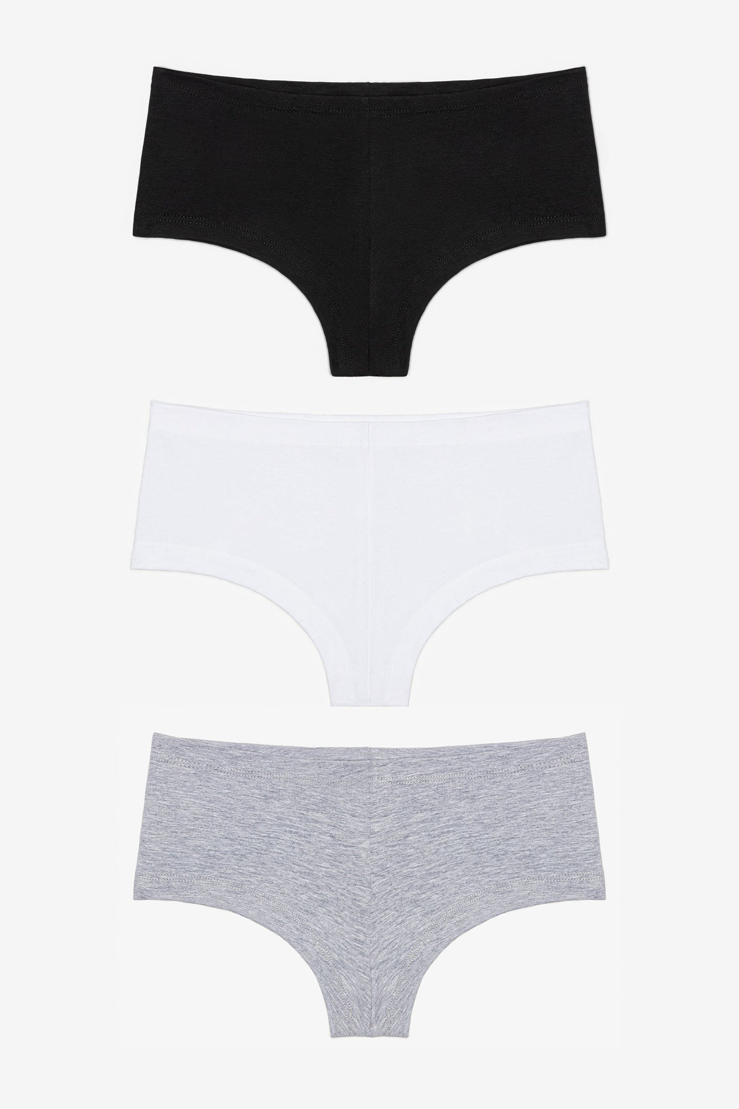 83001-3PK - 3-Pack Cotton Spandex Jersey Hot Shorts
