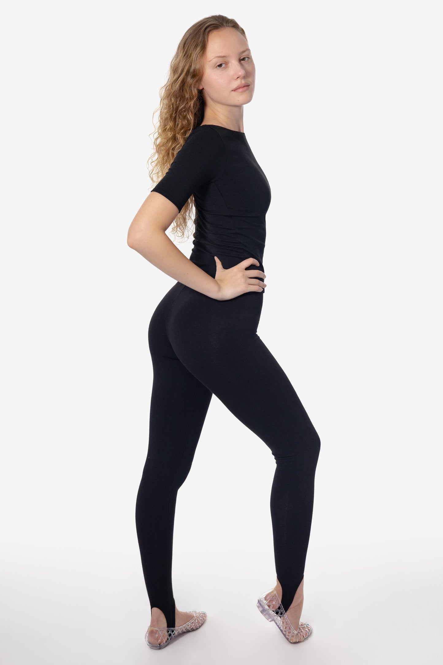 83269GD - Garment Dye Cotton Spandex Stirrup Legging