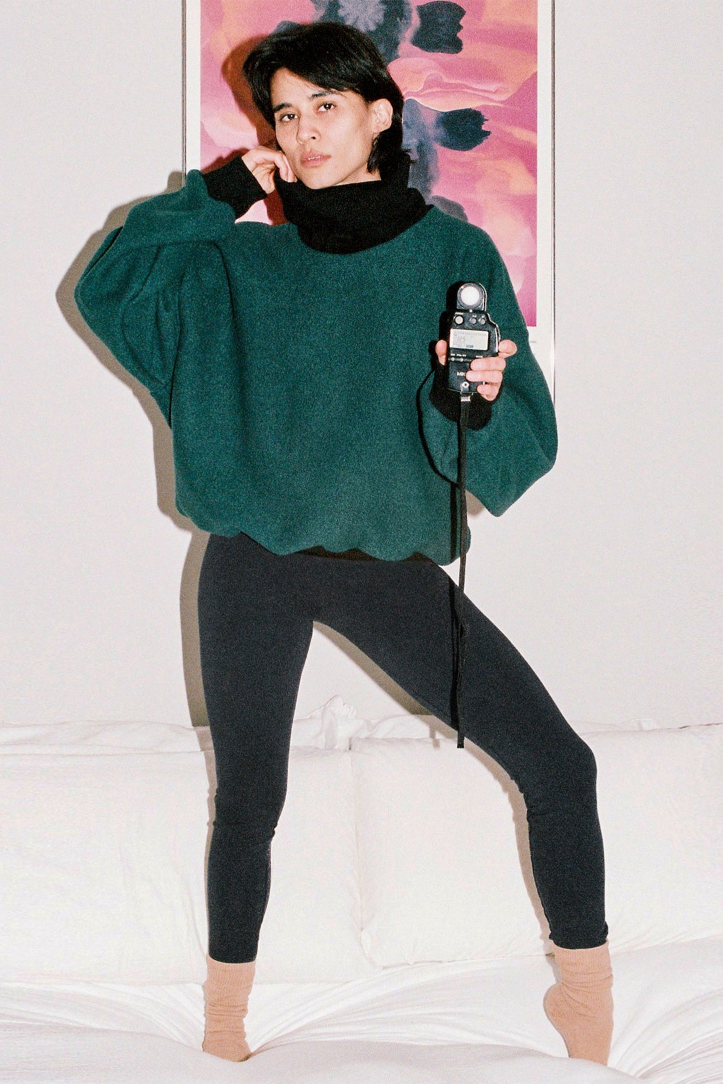 RWHR313 - Turtleneck Sweater with Heavy Cotton Rib