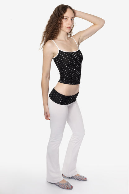 83500P - Cotton Spandex Printed Contrast Yoga Legging