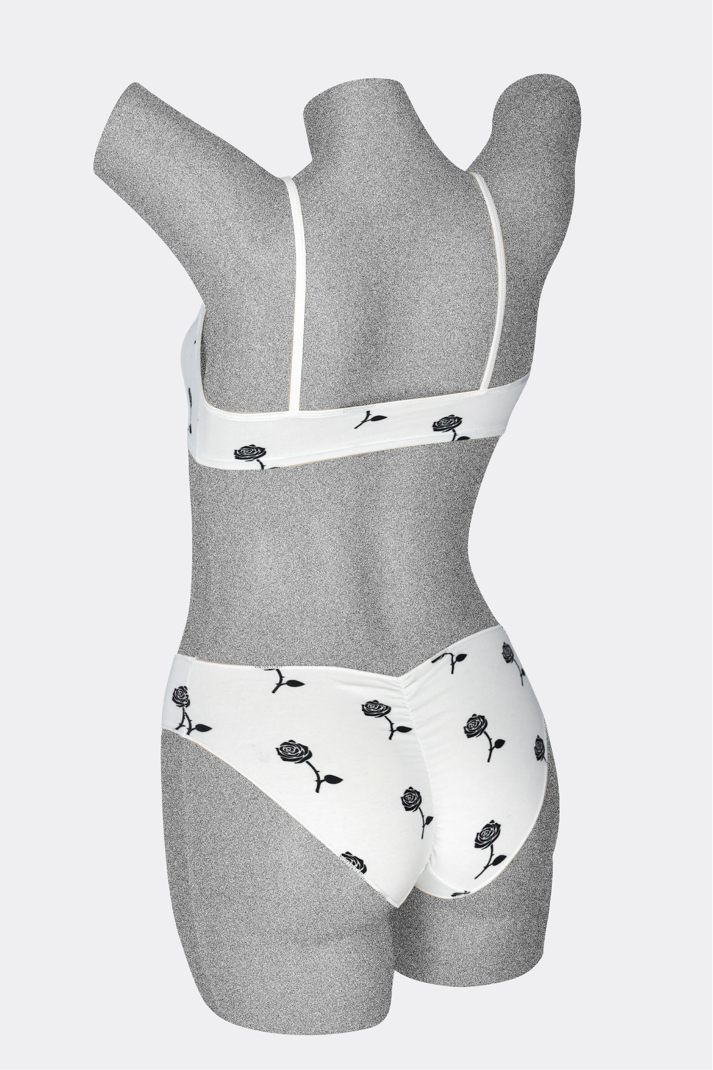 8370P - Printed Spaghetti Crop Top