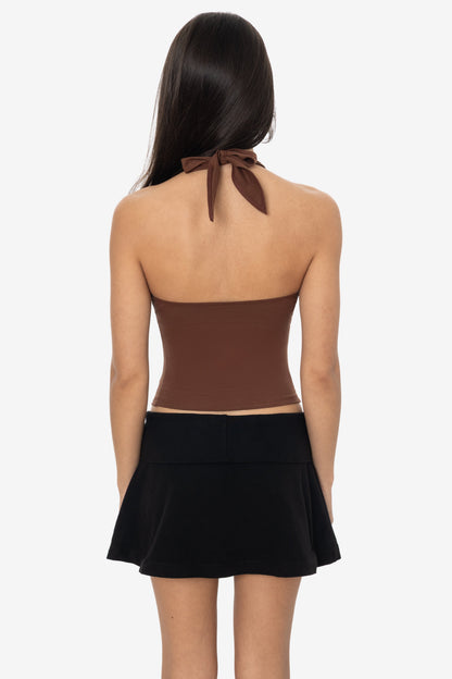 8375 - Cotton Spandex Halter Top