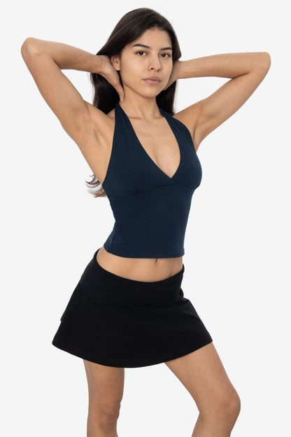 8375 - Cotton Spandex Halter Top