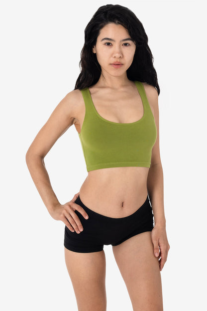 8383GD - Garment Dye Cotton Spandex Crop Tank