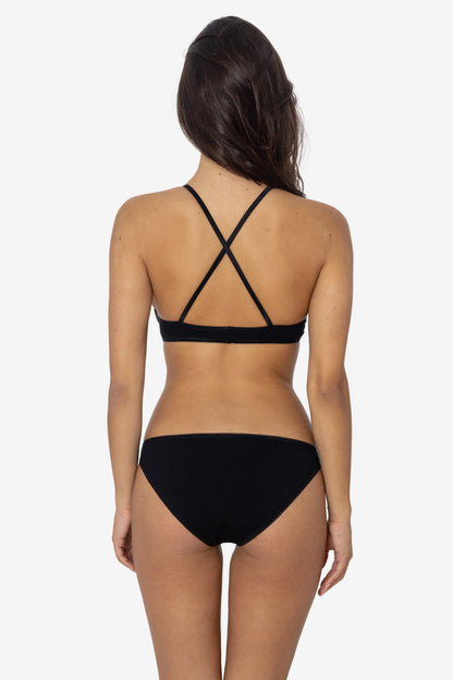 8394-SC - Cotton Spandex Scallop Trim Panty