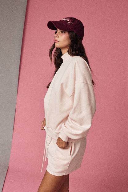 mockneck sweatshirt