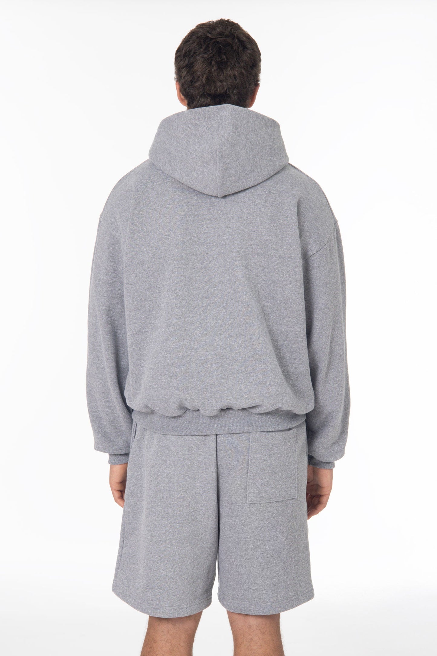 TRF10 - 12 oz. Tri-Blend Gabardine Fleece Waist Length Pull Zip Hoodie