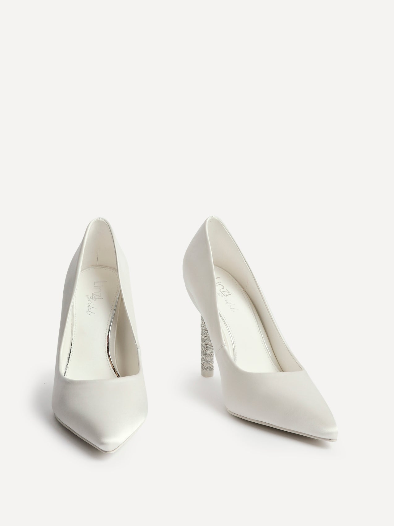 Adore Bridal Ivory Satin Court Heels