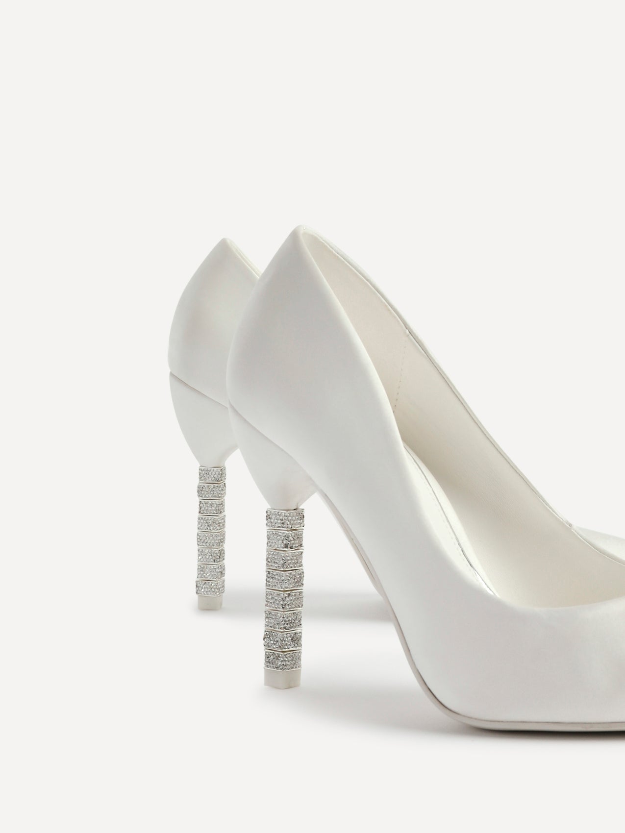 Adore Bridal Ivory Satin Court Heels