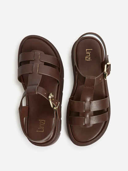 Adventure Brown Gladiator Flat Sandals