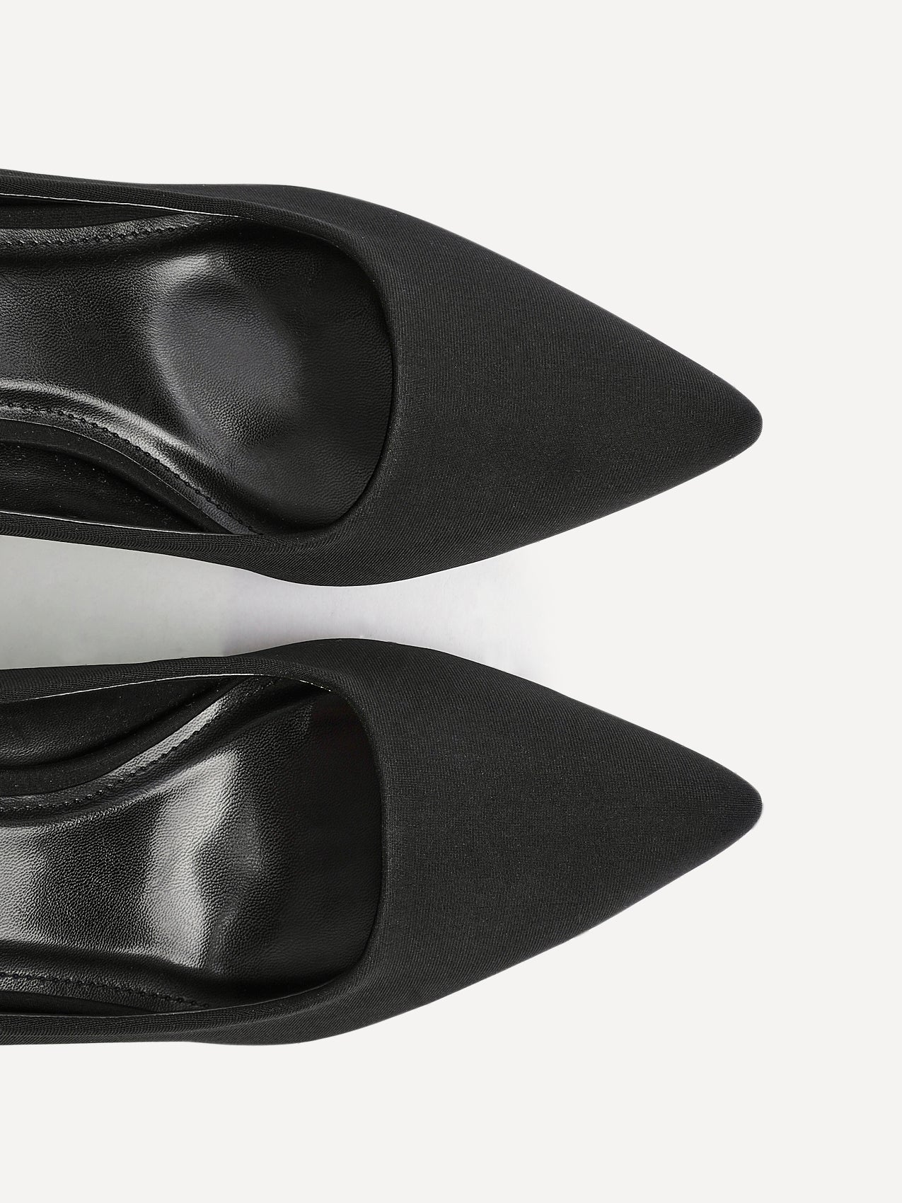 Aim Wide Fit Black Scuba Court Heels