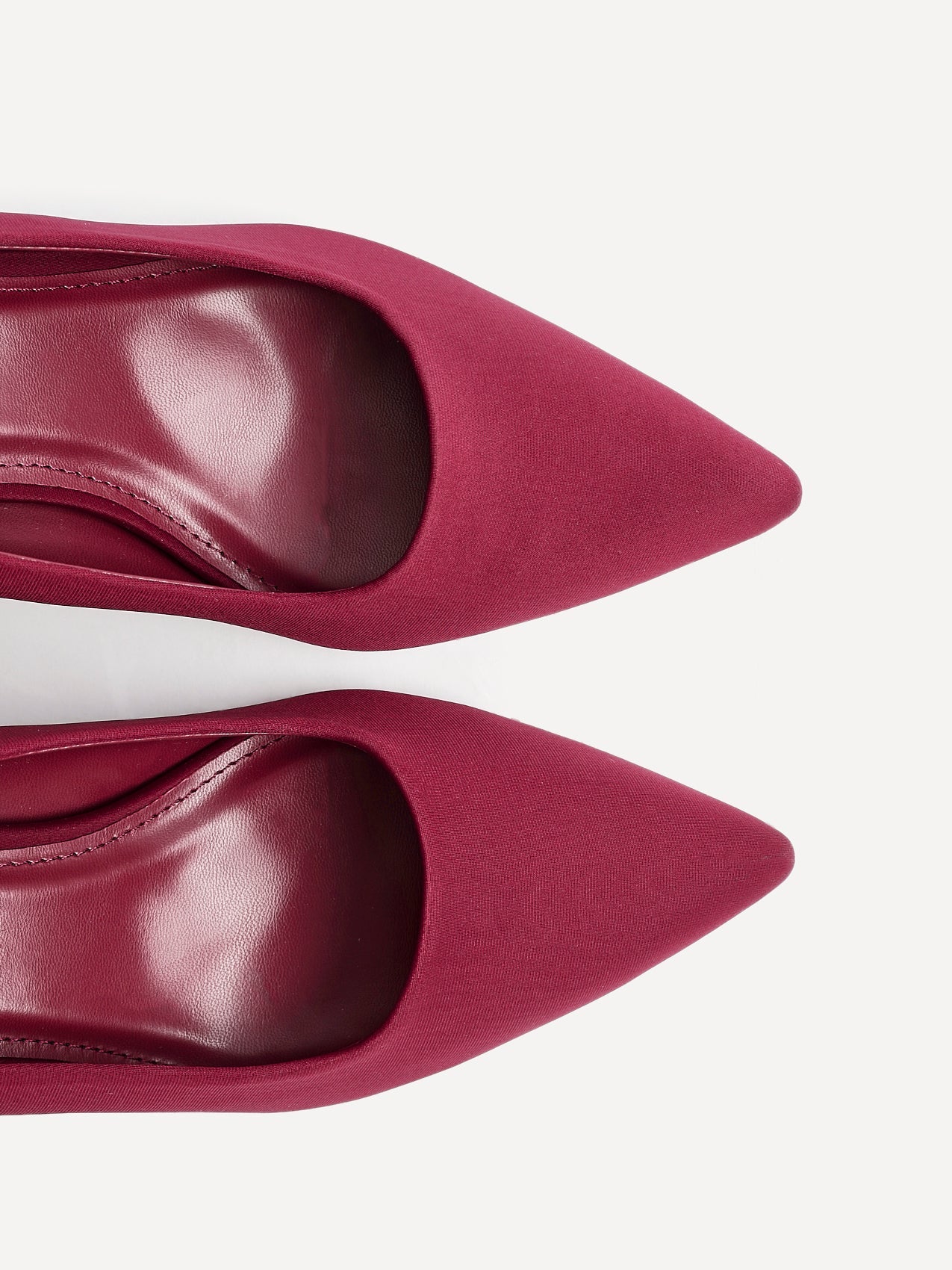 Aim Wide Fit Burgundy Scuba Court Heels