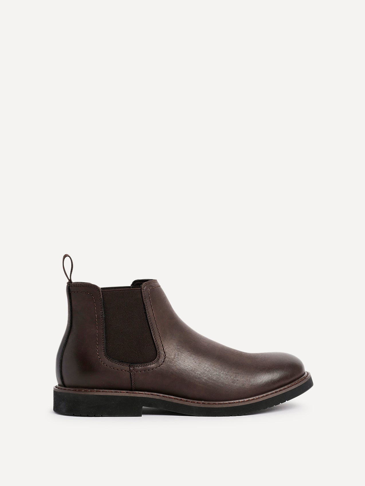 Alessandro Mens Brown Faux Leather Chelsea Boots