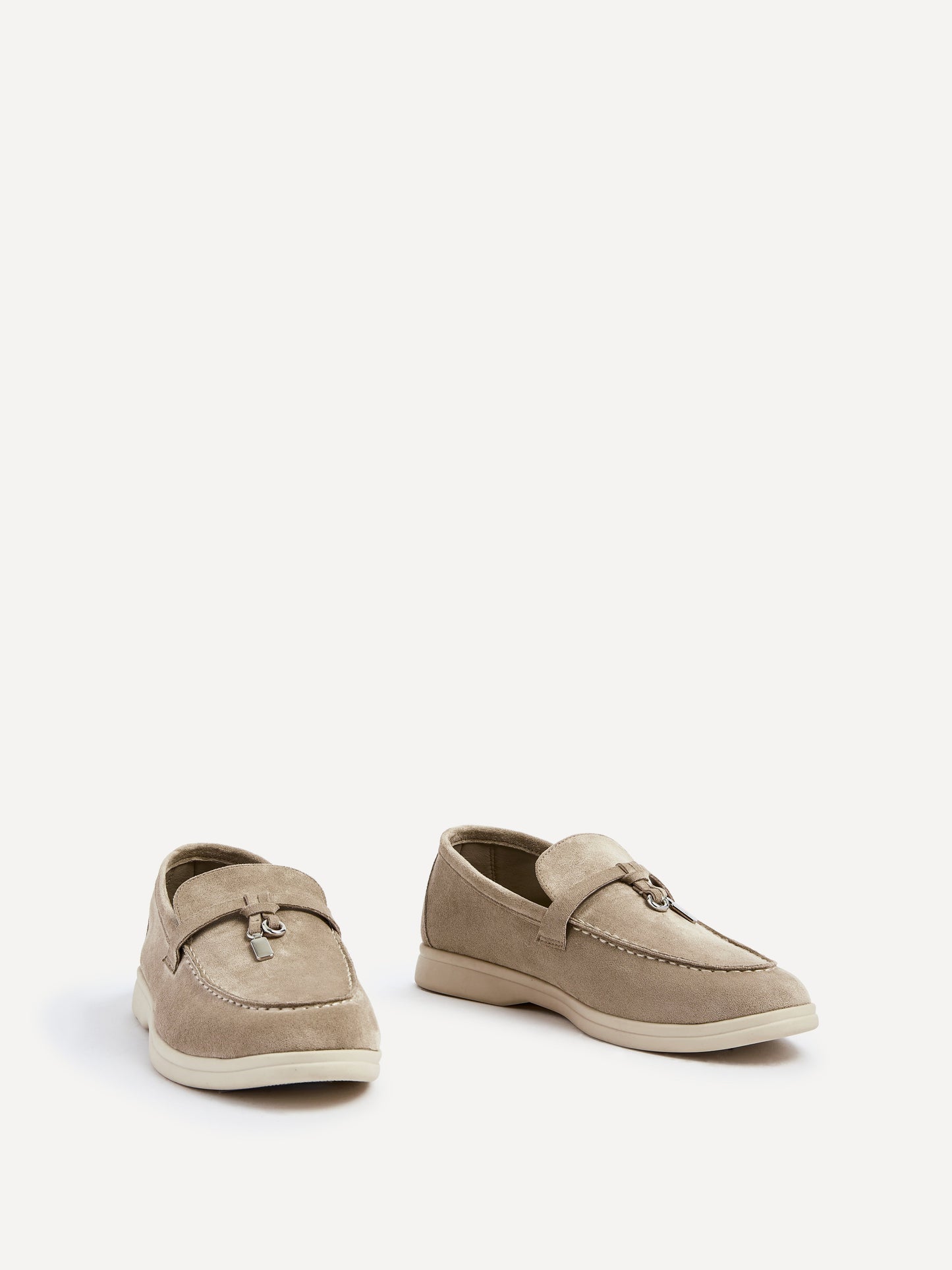 Alette Mocha Faux Suede Slip On Loafers