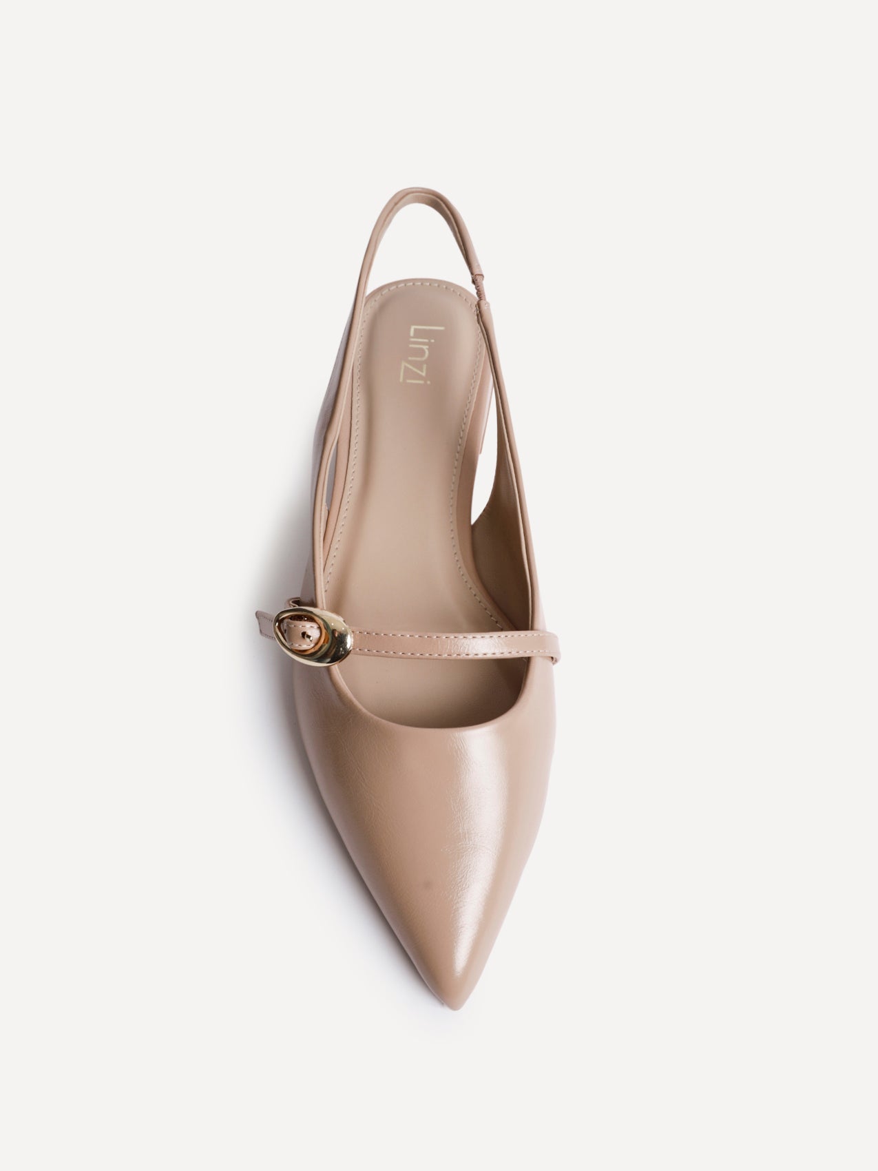 Align Nude Faux Leather Ballet Flats