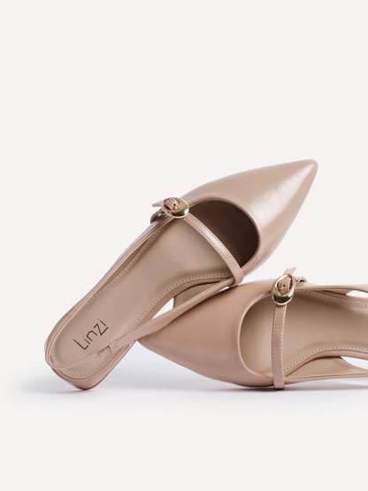 Align Nude Faux Leather Ballet Flats