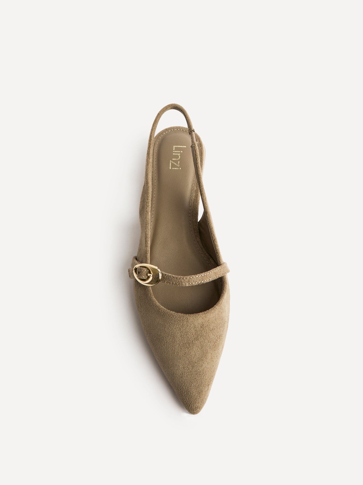 Align Taupe Faux Suede Ballet Flats