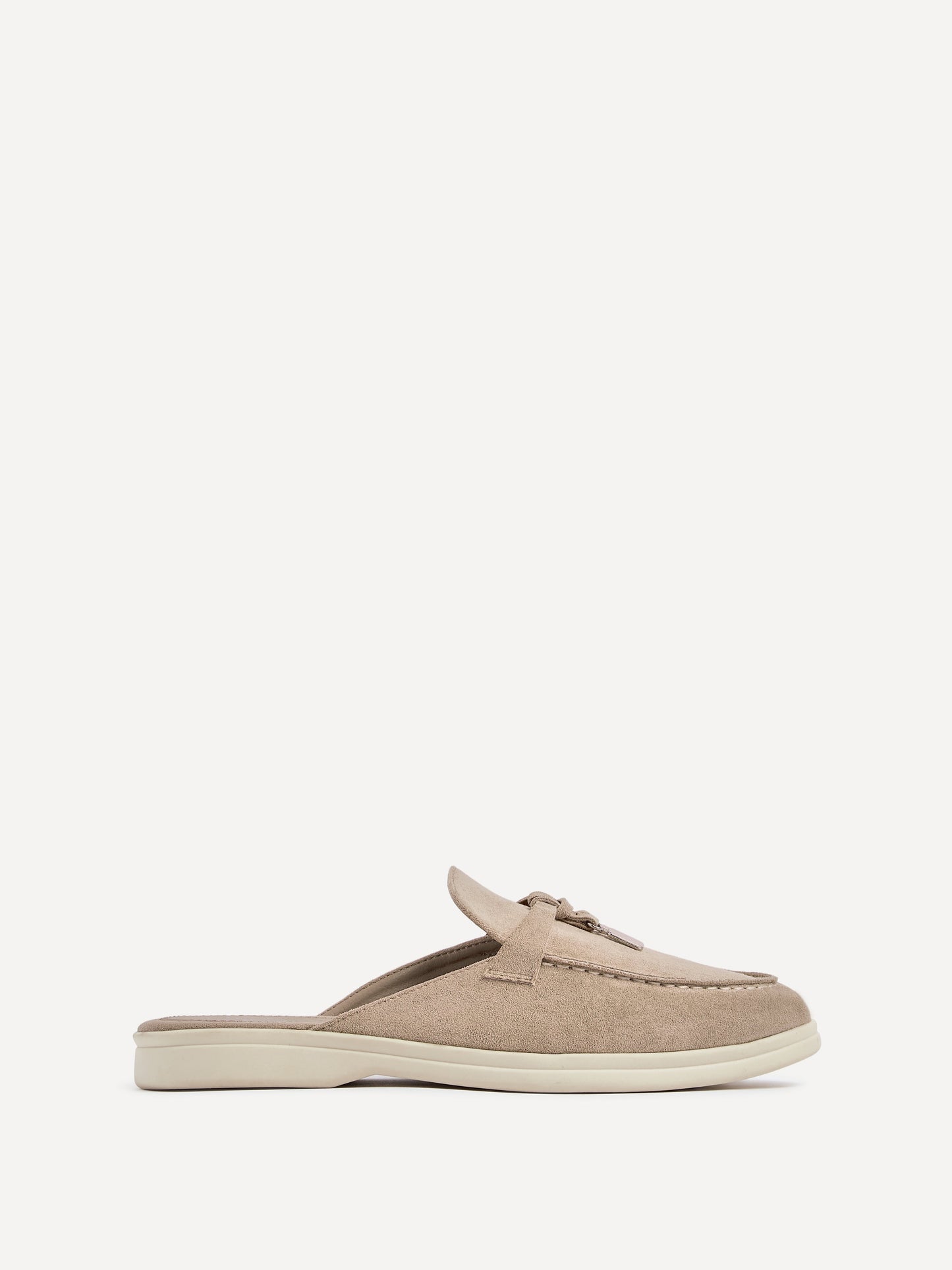 Alix Mocha Faux Suede Slip On Mules