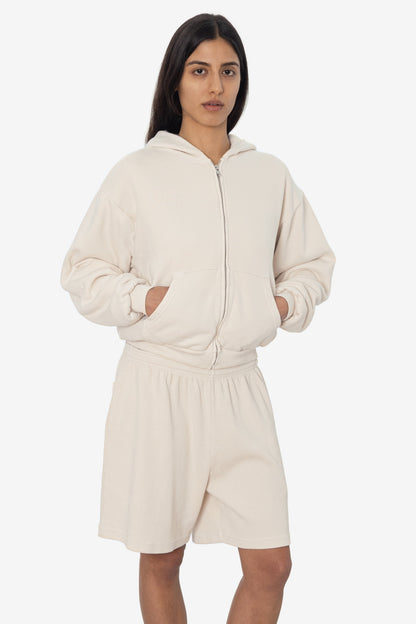 ALP10GD - Thermal Lined Cropped Zip Up Hoodie