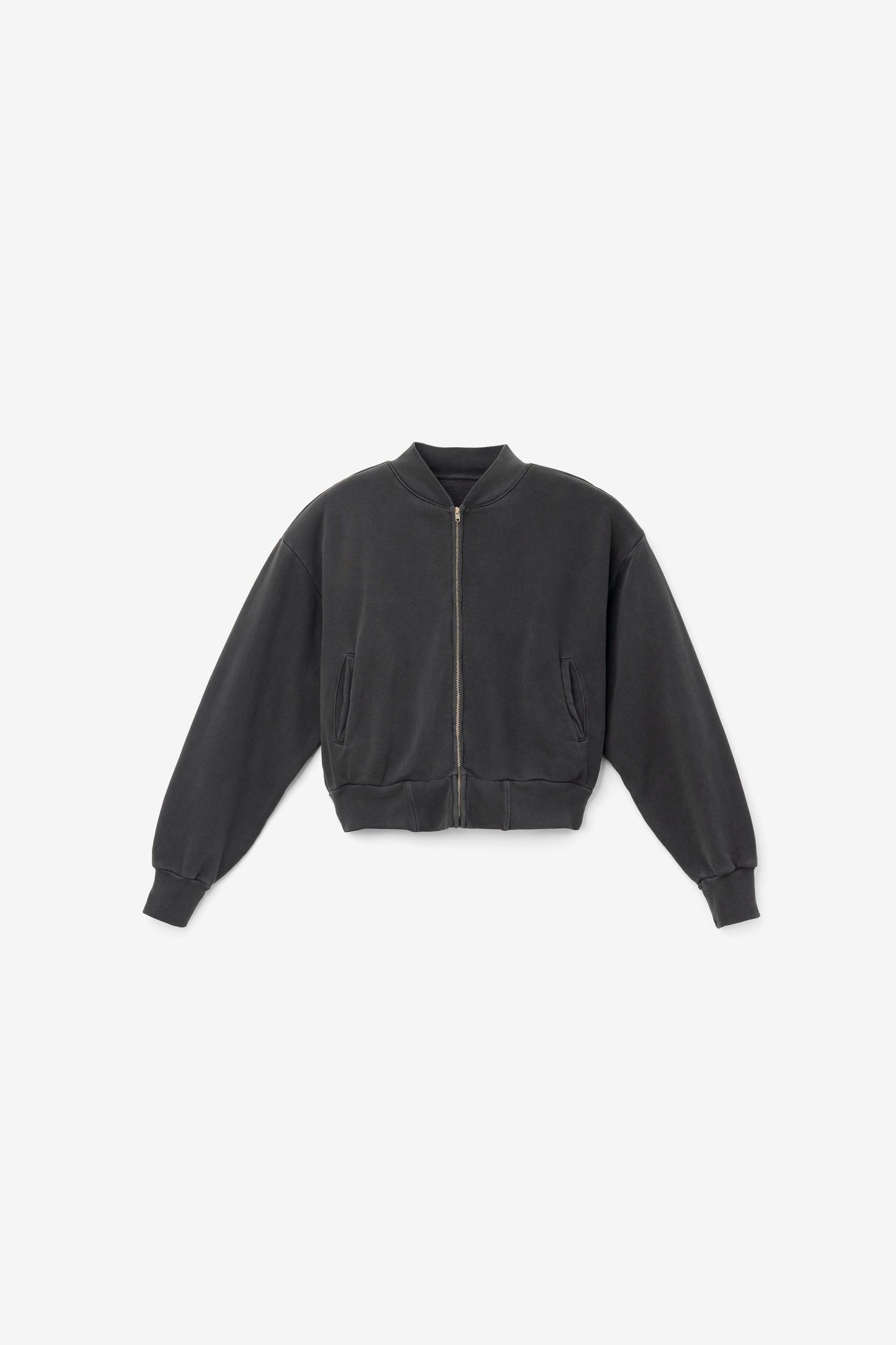 ALP375GD - Alpine Fleece Zip Up Cropped Bomber