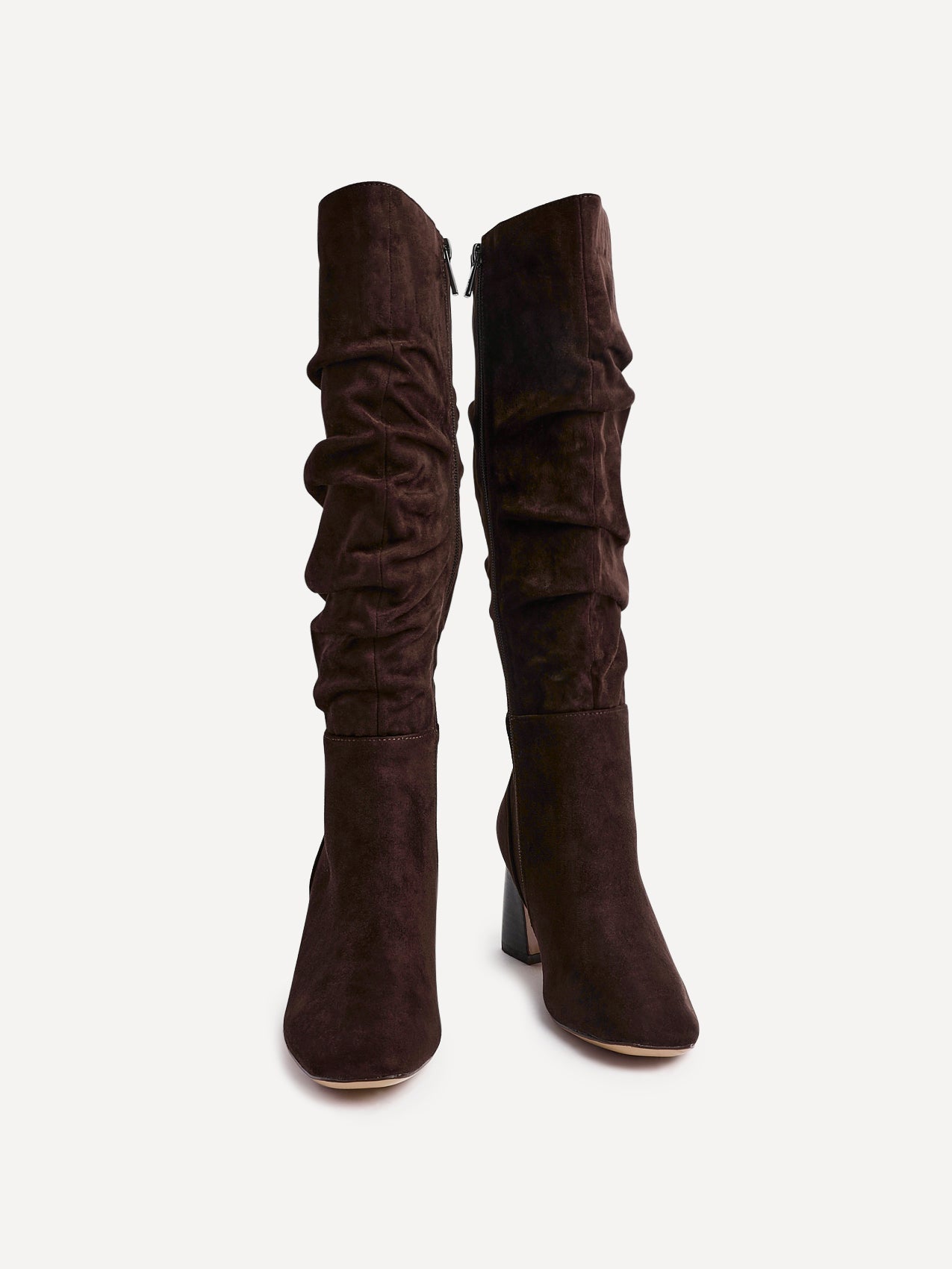 Alpine Brown Long Heeled Boots