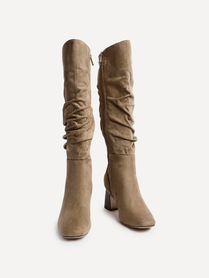 Alpine Mocha Long Heeled Boots