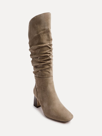 Alpine Mocha Long Heeled Boots