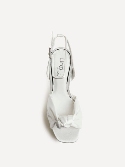 Altar Bridal Ivory Satin Platform Heeled Sandals