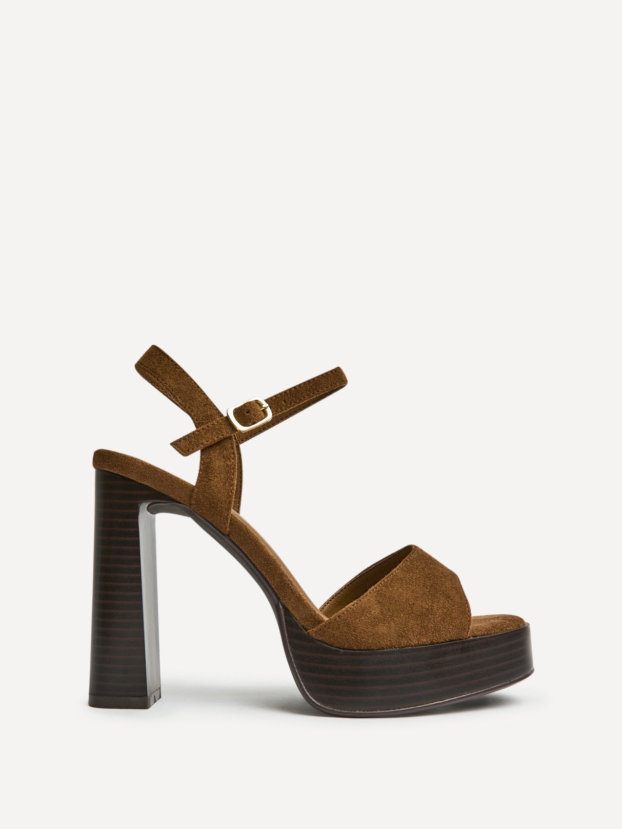 Alto Brown Platform Heeled Sandals