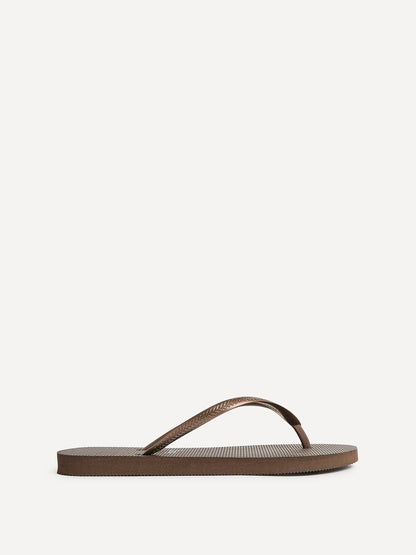 Aluna Brown Flip Flops