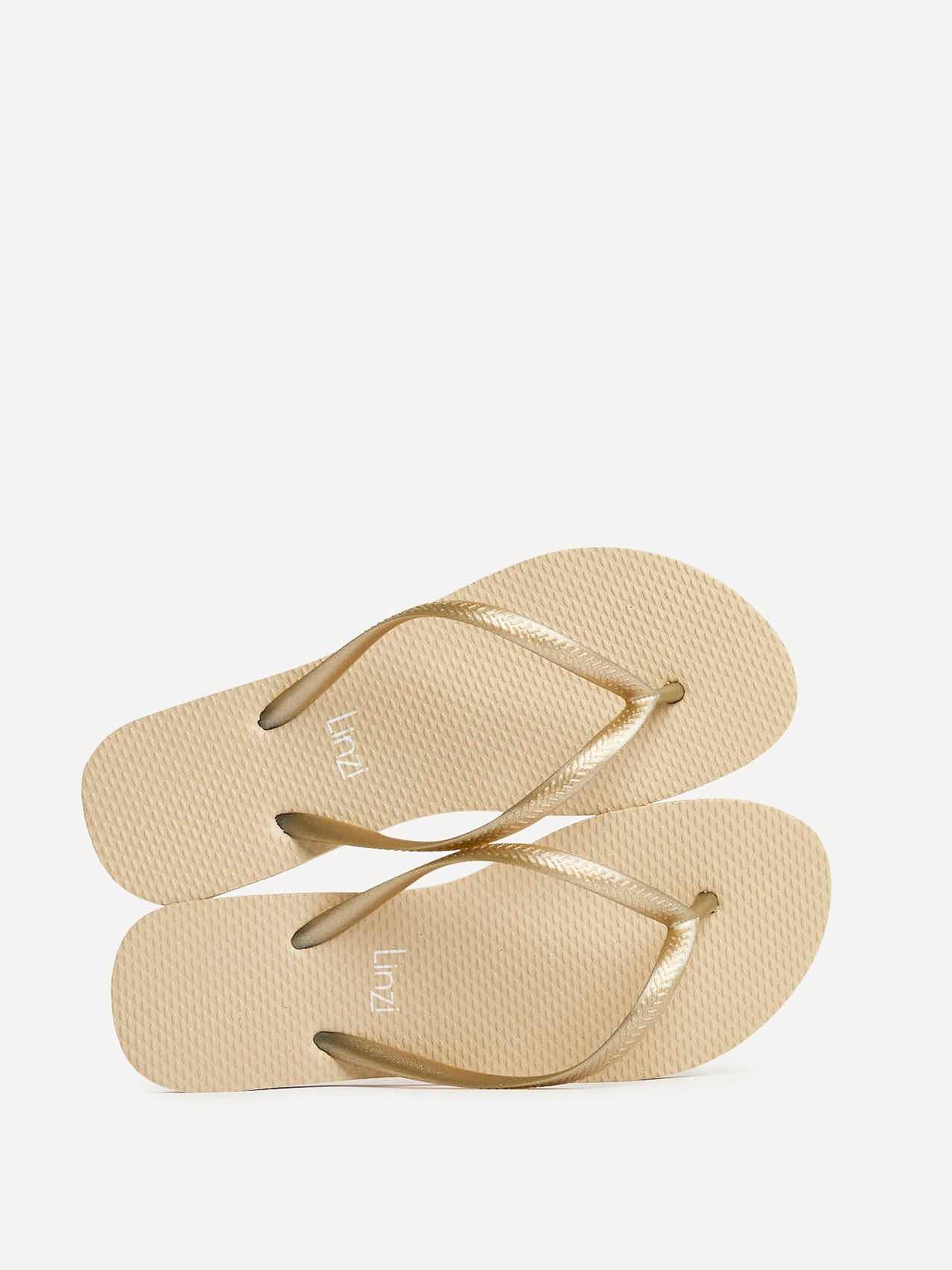 Aluna Gold Flip Flops