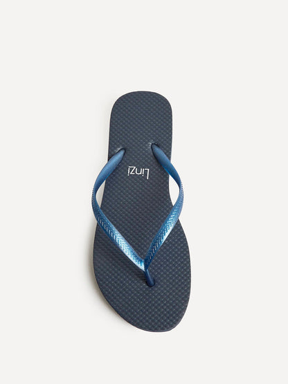 Aluna Navy Flip Flops