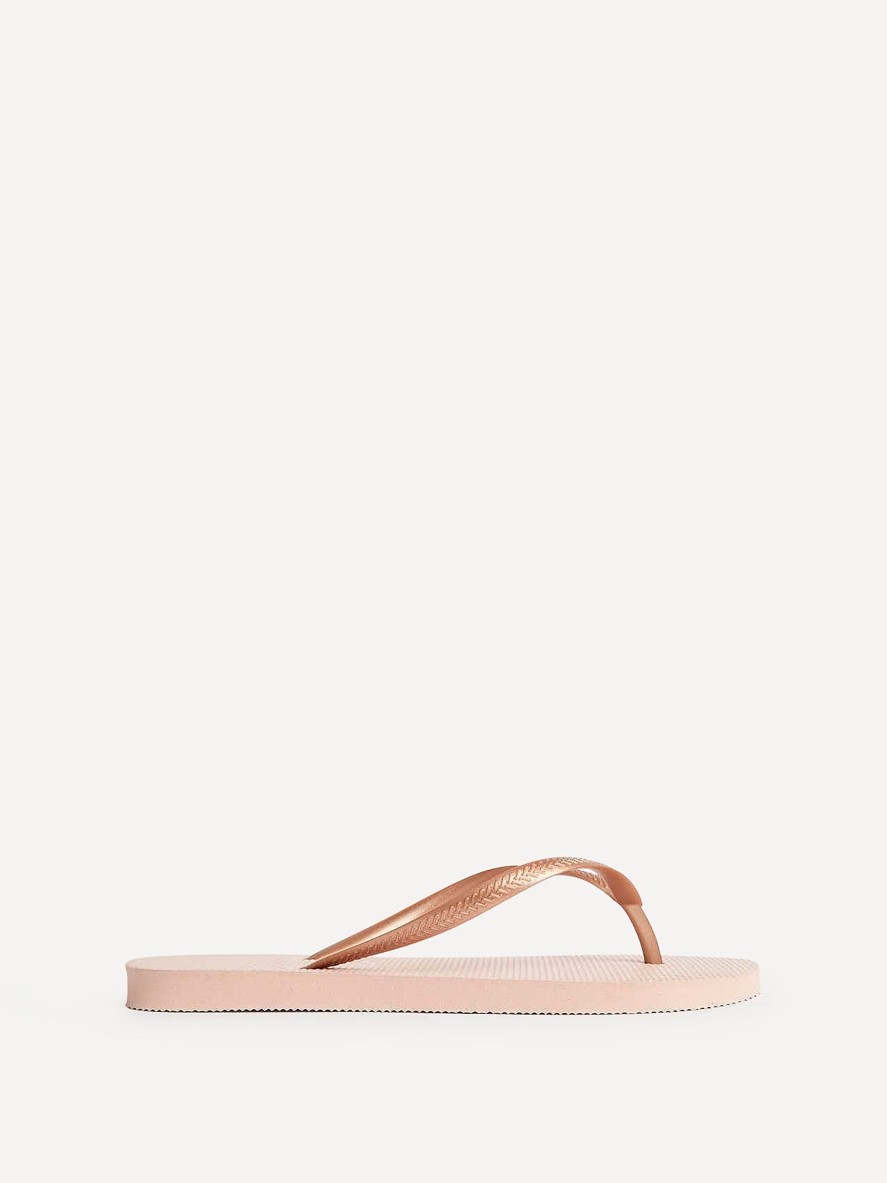 Aluna Rose Gold Flip Flops