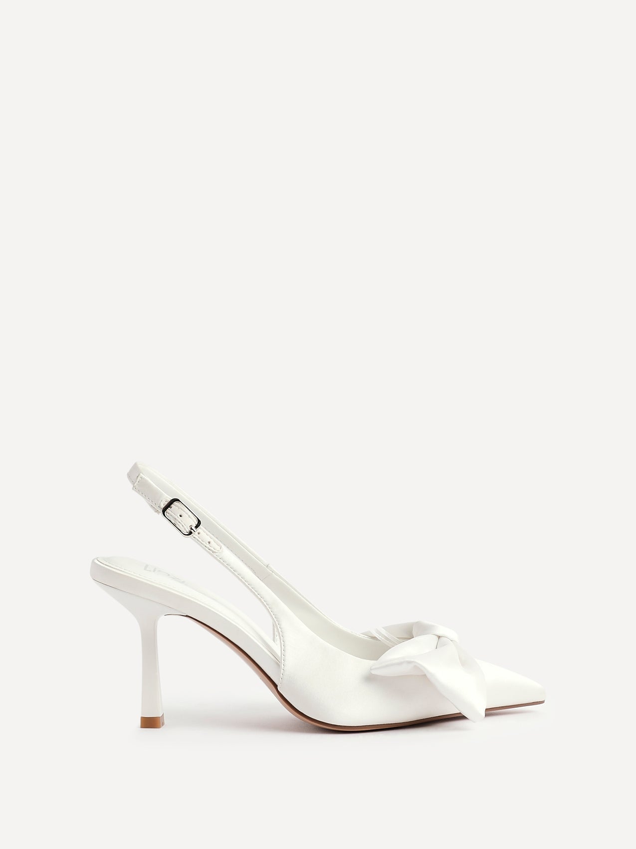 Always Bridal Ivory Satin Bow Court Heels