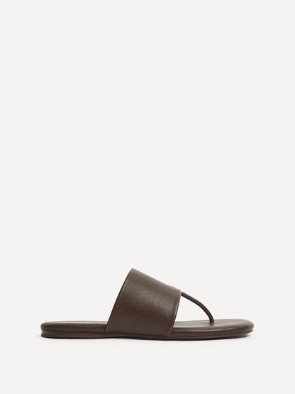 Amara Brown Flat Sandals
