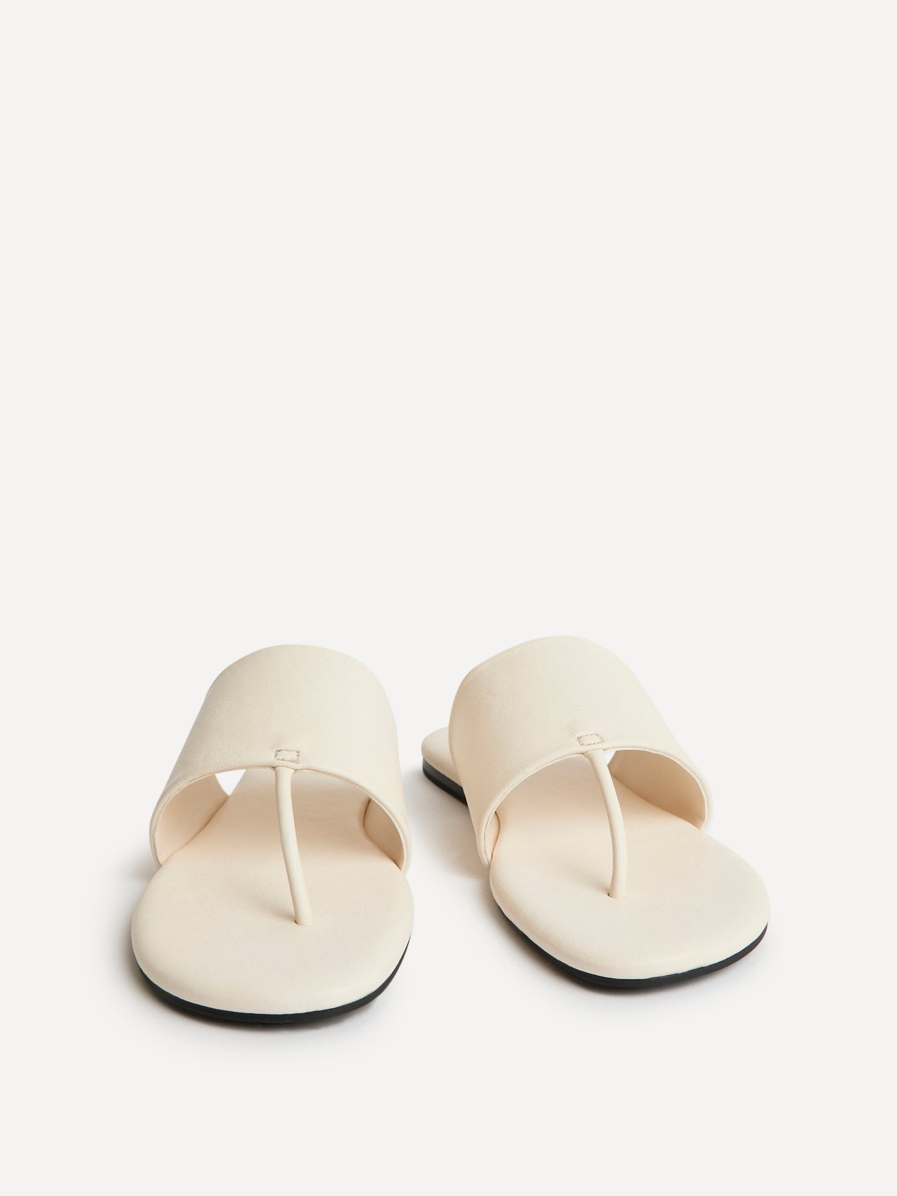 Amara Ivory Flat Sandals