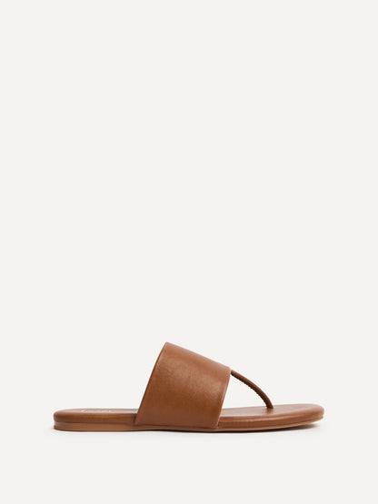Amara Tan Flat Sandals