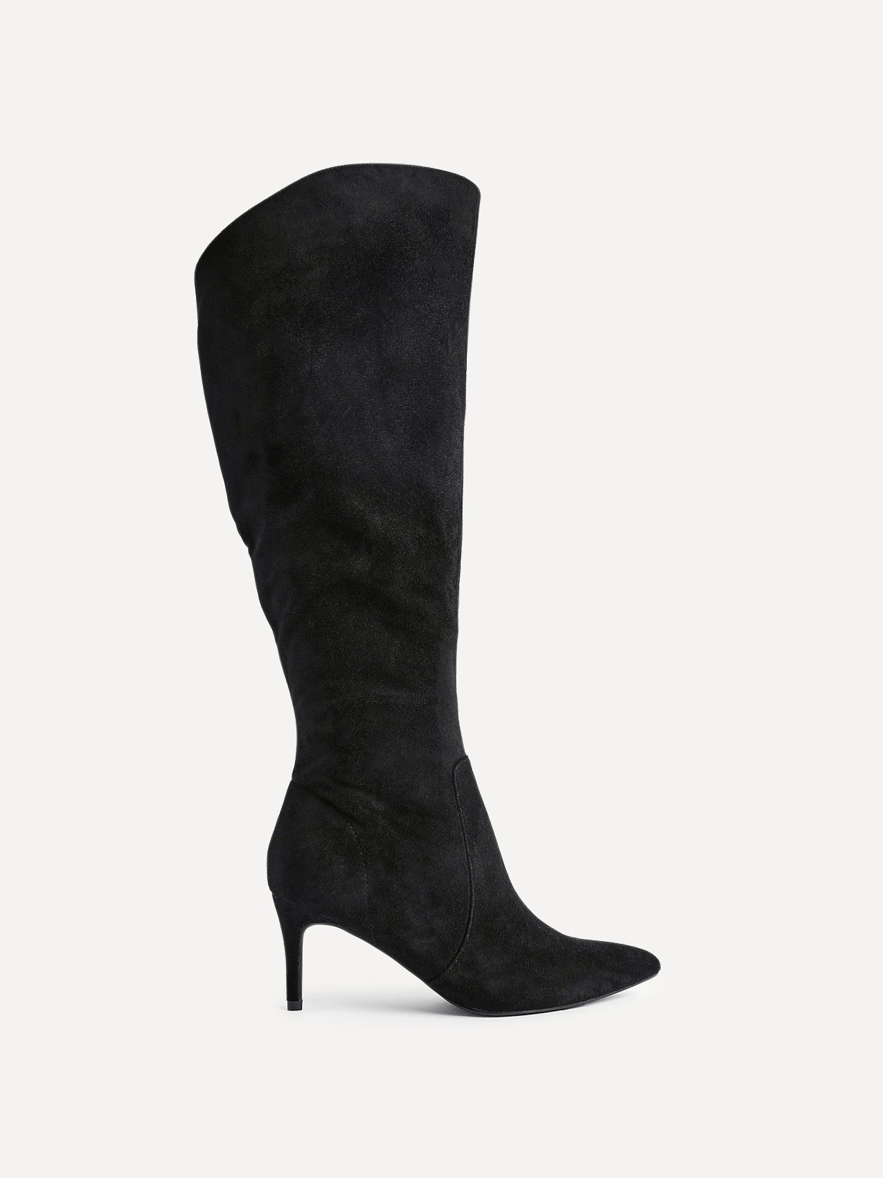 Ambition Black Long Stiletto Heeled Boots