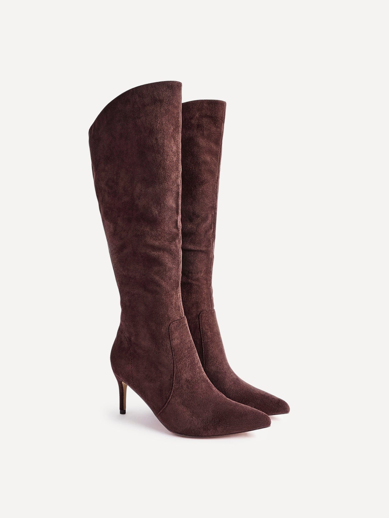 Ambition Brown Long Stiletto Heeled Boots