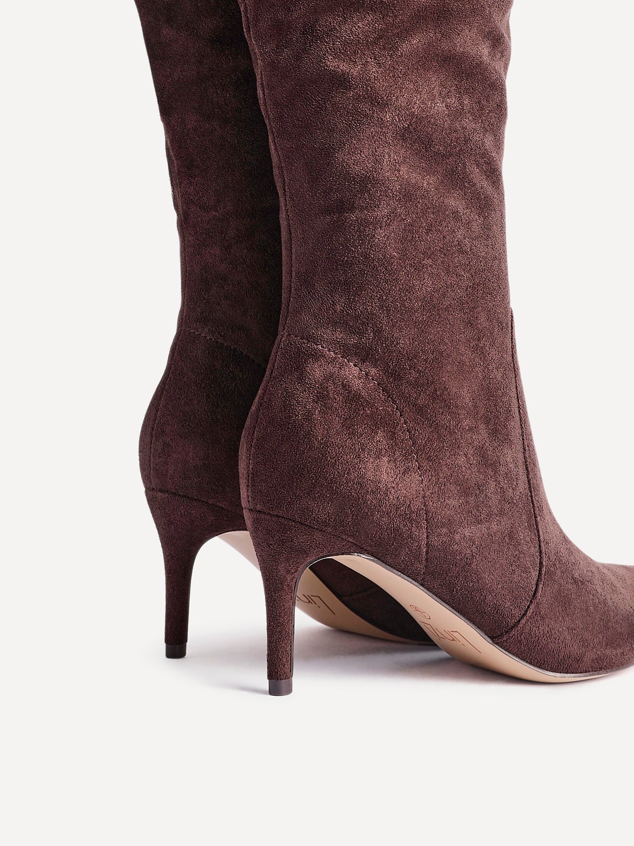 Ambition Brown Long Stiletto Heeled Boots