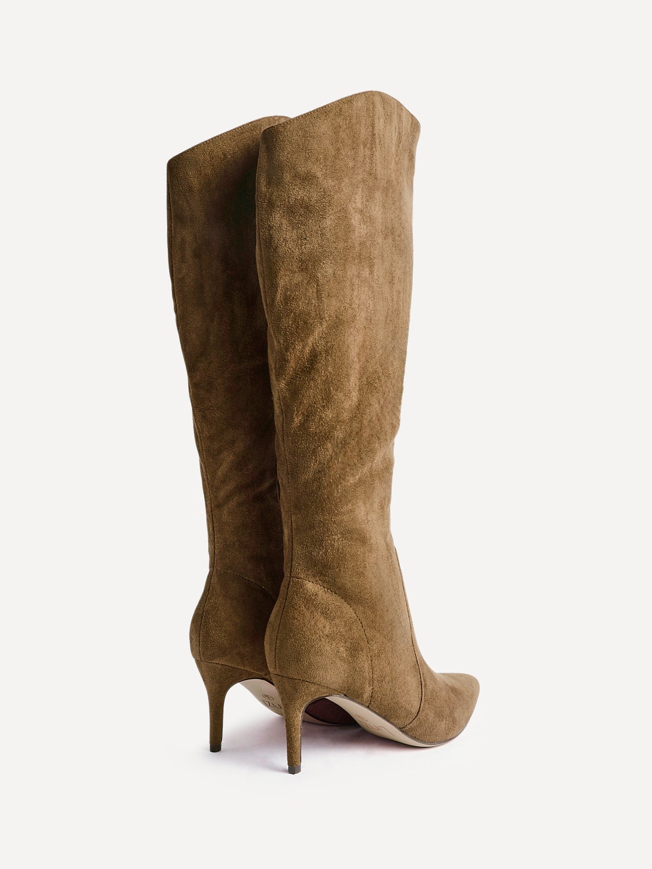 Ambition Sand Long Stiletto Heeled Boots