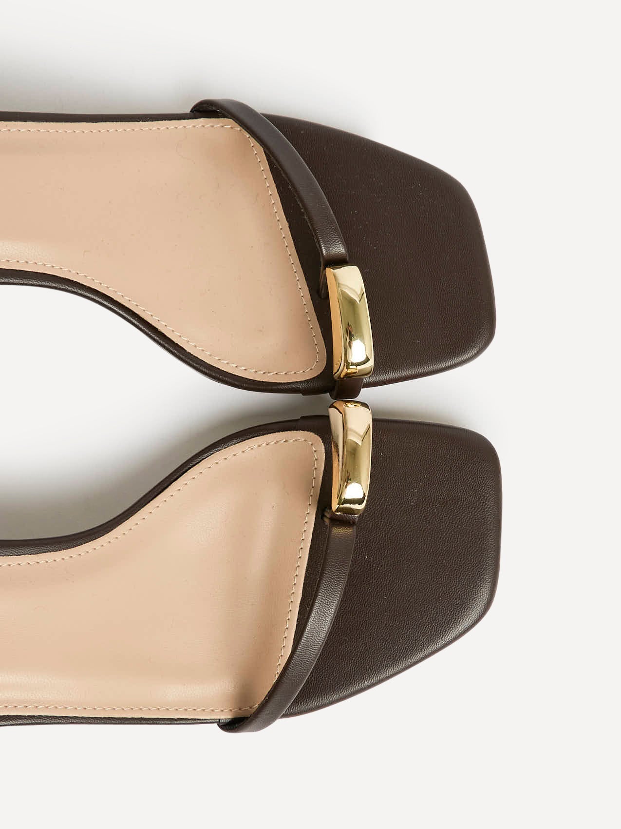Amira Brown Heeled Sandals