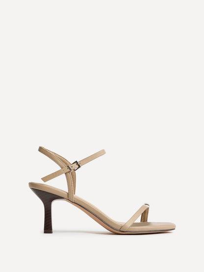 Amira Taupe Heeled Sandals